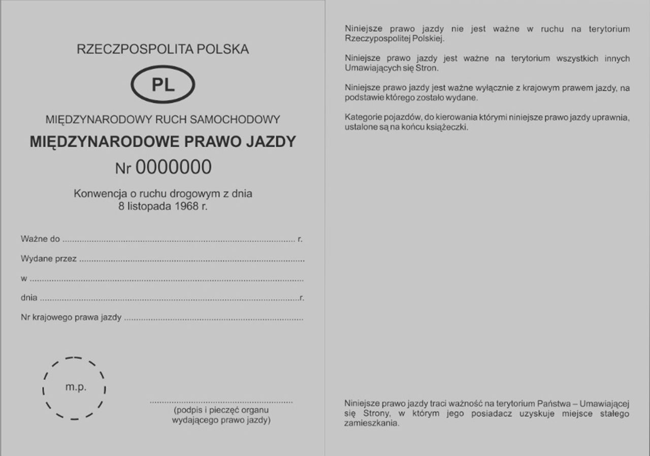 Międzynarodowe prawo jazdy wciąż ma papierową formę