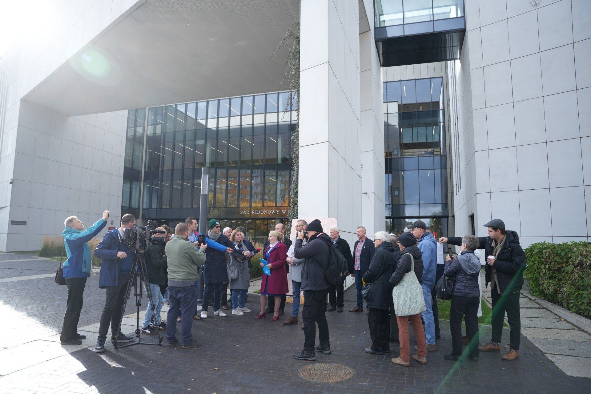 Rozprawa przed Sądem Rejonowym w Toruniu w postępowaniu o wykroczenie podczas Publicznego Różańca o Odnowę Moralną Narodu Polskiego