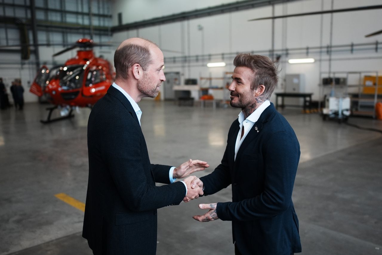 Książę William i David Beckham udzielają się charytatywnie