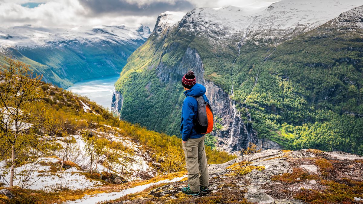 Geirangerfjord wygląda zachwycająco 
