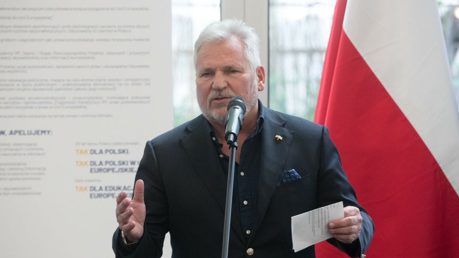20 rocznica referendum akcesyjnego w Polsce
06.06.2023  Warszawa. Spotkanie z okazji 20 rocznicy referendum akcesyjnego do Unii Europejskiej.  N/z Prezydent Aleksander Kwasniewski
fot. Tomasz Jedrzejowski/REPORTER
Tomasz Jedrzejowski/REPORTER