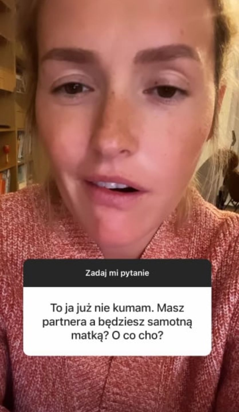 Olga Frycz odpowiada na pytania o ojca dziecka