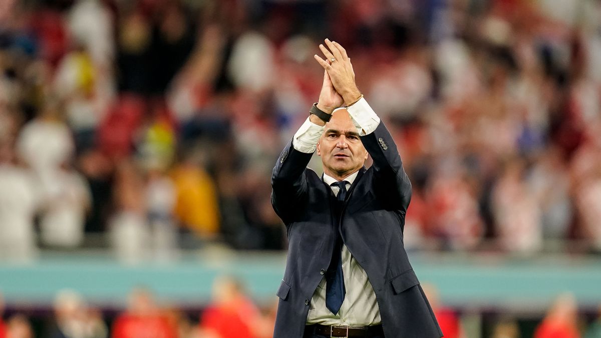 DOHA, QATAR - DECEMBER 01: head coach Roberto Martinez of Belgium gestures after the FIFA World Cup Qatar 2022 Group F match between Croatia and Belgium at Ahmad Bin Ali Stadium on December 1, 2022 in Doha, Qatar. (Photo by Tnani Badreddine/DeFodi Images via Getty Images)