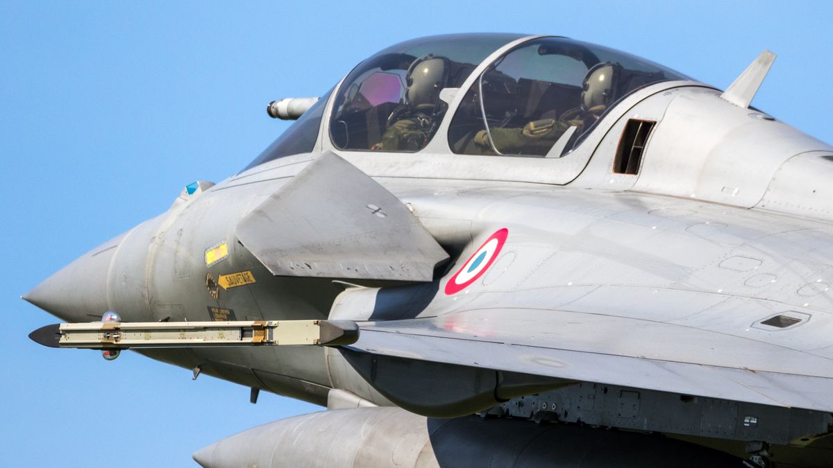 Myśliwiec Rafale Francuskich Sił Powietrznych 