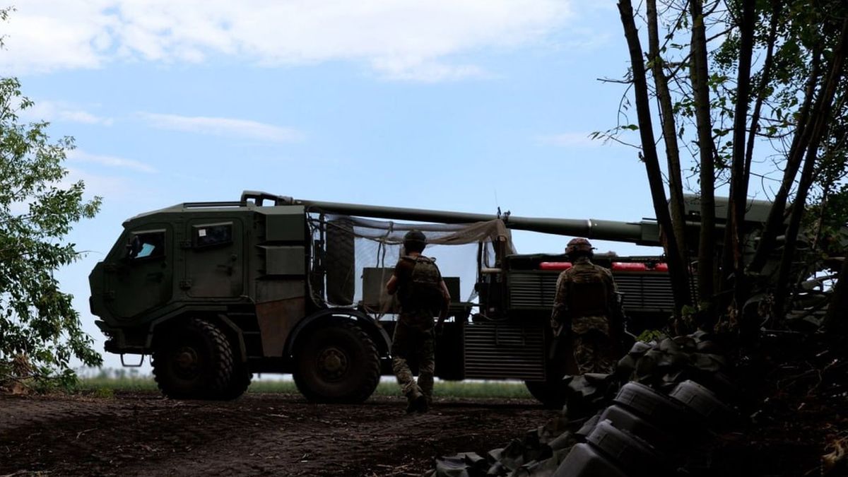  2S22 Bogdana na froncie w Ukrainie