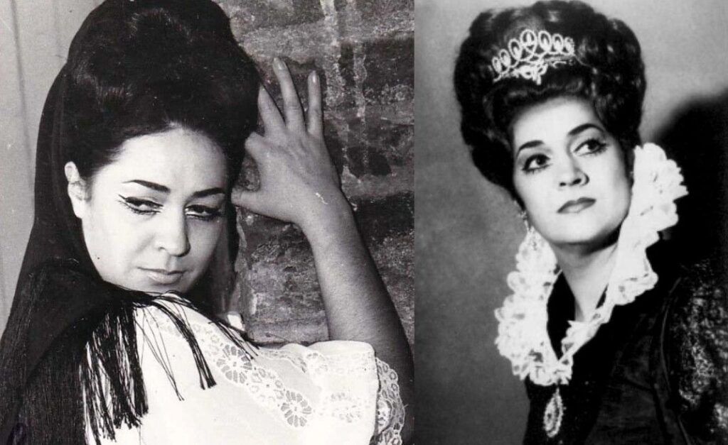 Fiorenza Cossotto jako Satuzza w „Rycerskości wieśniaczej” i Eboli w „Don Carlosie” © archiwum prywatne