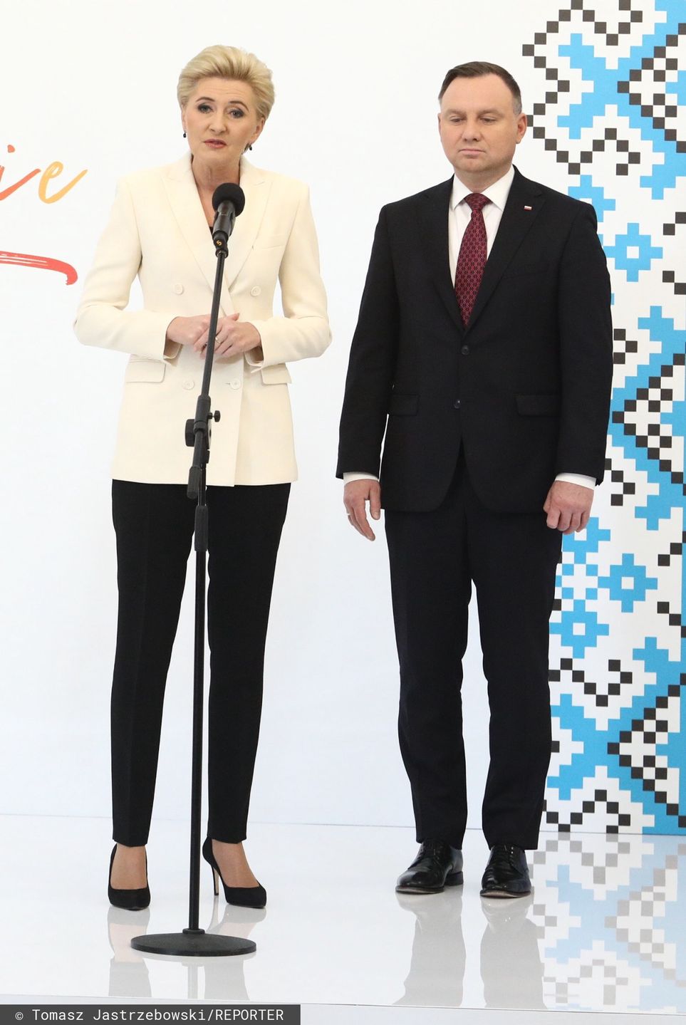 Agata Duda wielokrotnie towarzyszyła mężowi w delegacjach