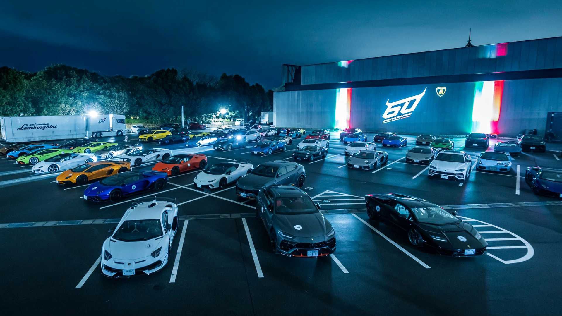 Największa parada lamborghini