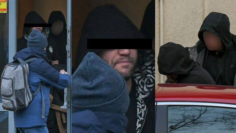 Emil S. wyprowadzony z prokuratury w kajdankach