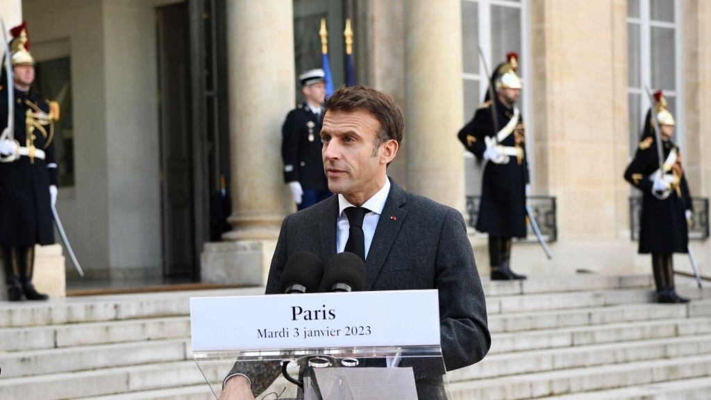 Na zdjęciu Emmanuel Macron