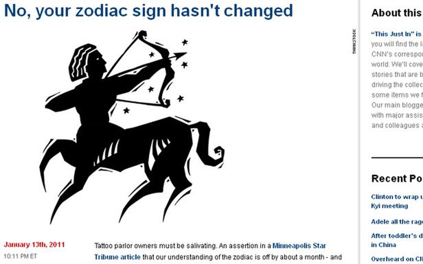 Znaki zodiaku bez zmian! (Fot. cnn.com)