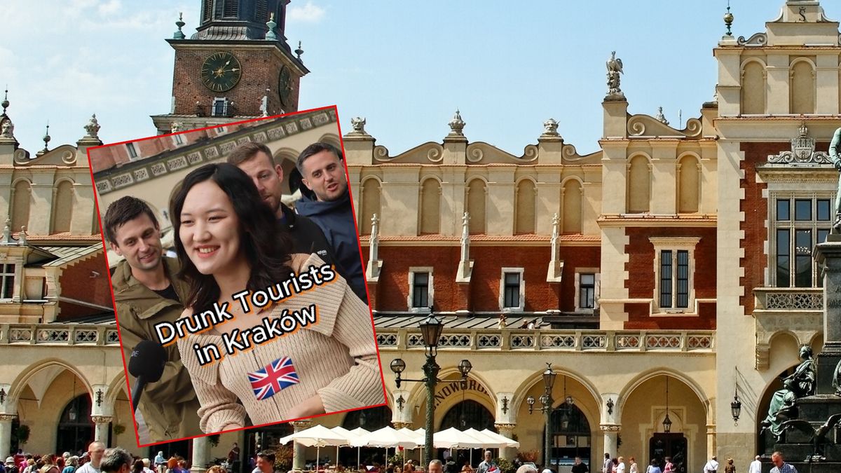 Pijani Brytyjczycy są często spotykani w Krakowie 