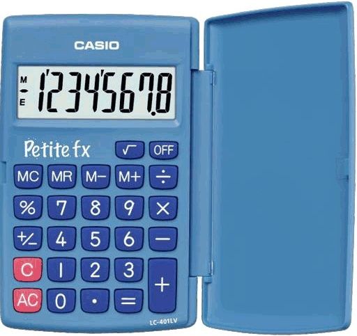 casio lc-401l blue kalkulator najsłodsi uczeń szkoła podstawowa wygląd prz&oacute;d