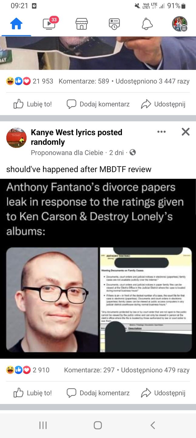 Awaria na Facebooku. Screeny dziwnych postów