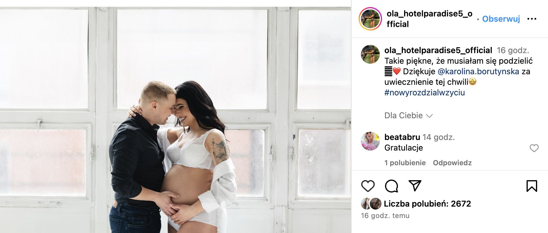 Aleksandra z "Hotelu Paradise" zostanie mamą