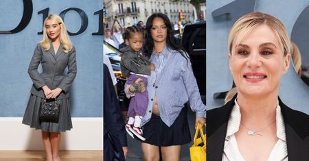 Gwiazdy na pokazie Diora: ciężarna Rihanna, grzeczna Sabrina Carpenter, małżonka Romana Polańskiego w rozchełstanej koszuli