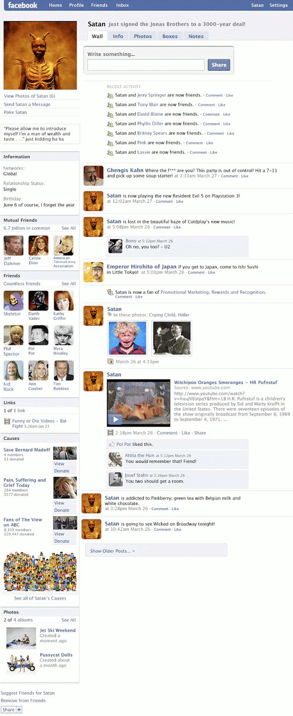 Najśmieszniejsze fałszywe profile na Facebooku 5