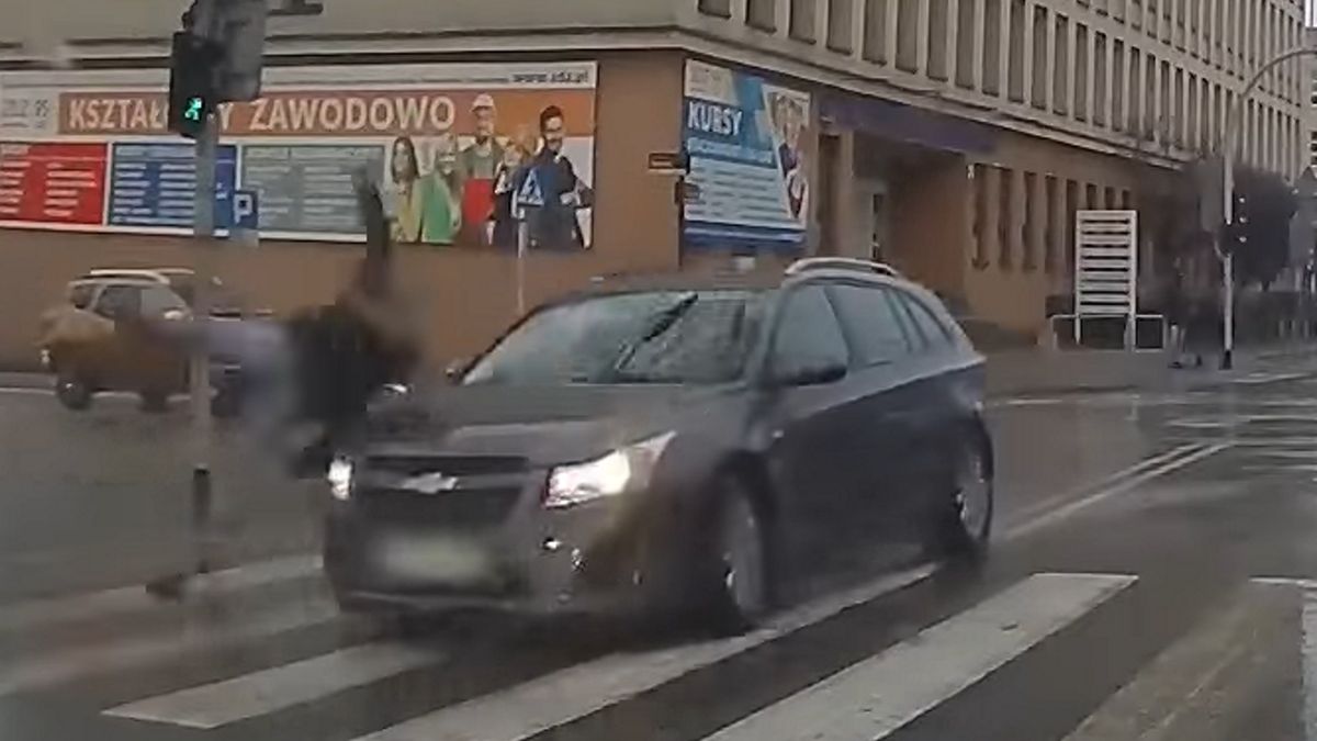 Pieszy został potrącony