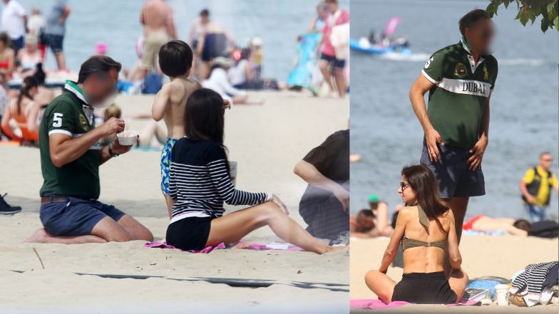 Marta Kaczyńska wypoczywa na sopockiej plaży