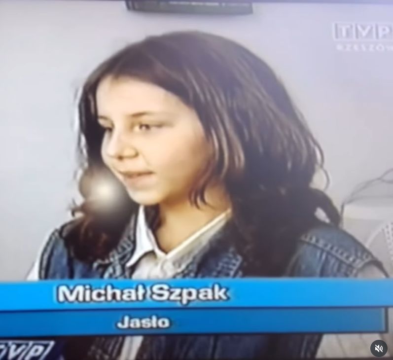 Michał Szpak w dzieciństwie 