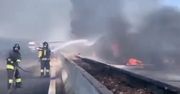 Tragedia na włoskiej autostradzie. Wybuchł pożar