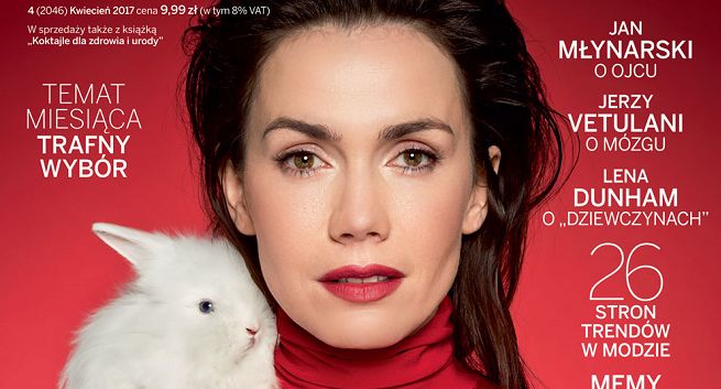 Kwietniowe „Zwierciadło” z Olgą Bołądź na okładce