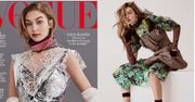 Gigi Hadid owinięta folią aluminiową na okładce "Vogue'a"