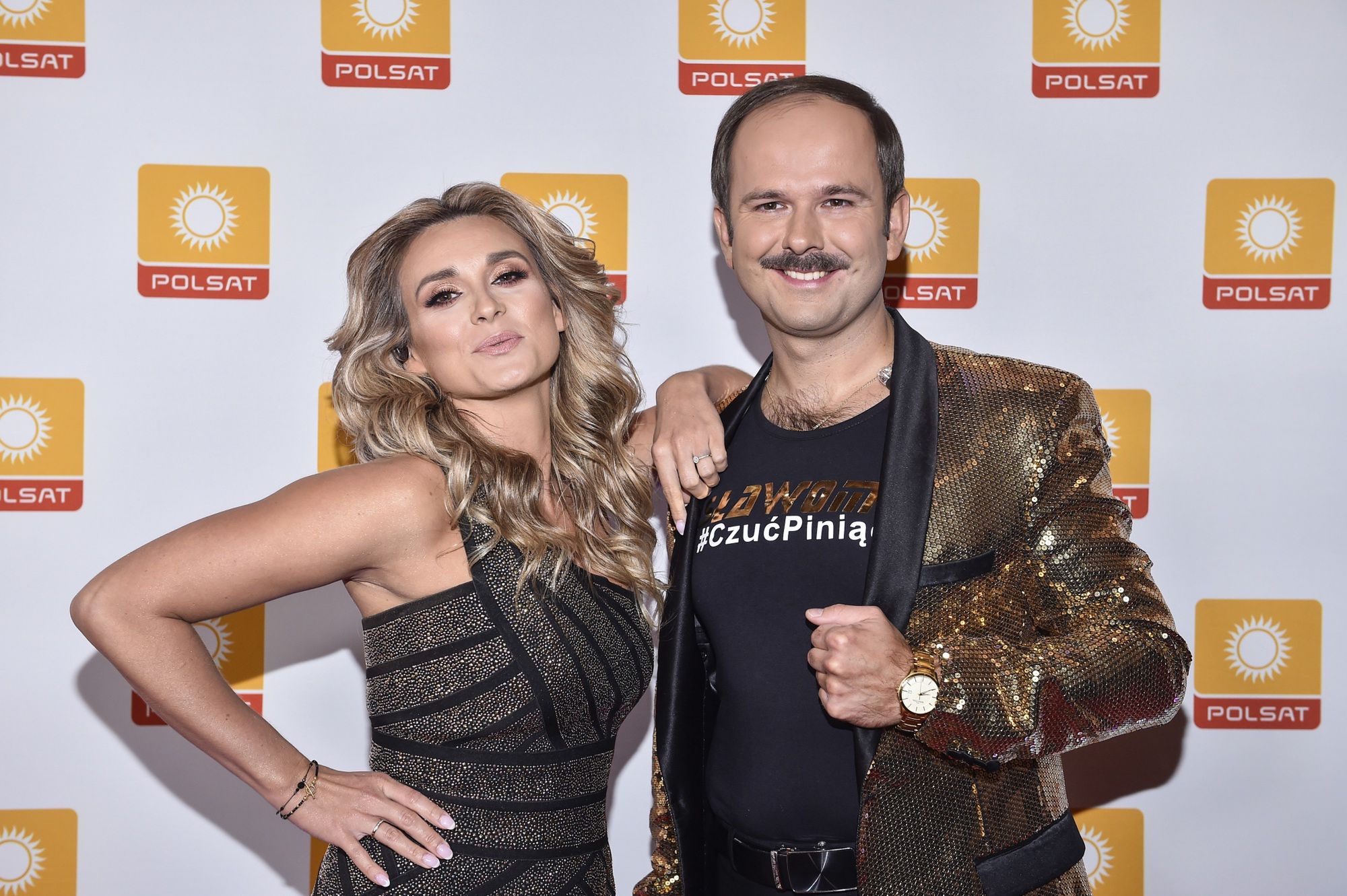 Koncert walentynkowy z Polsatem, luty 2021, Magdalena Kajrowicz i Sławomir