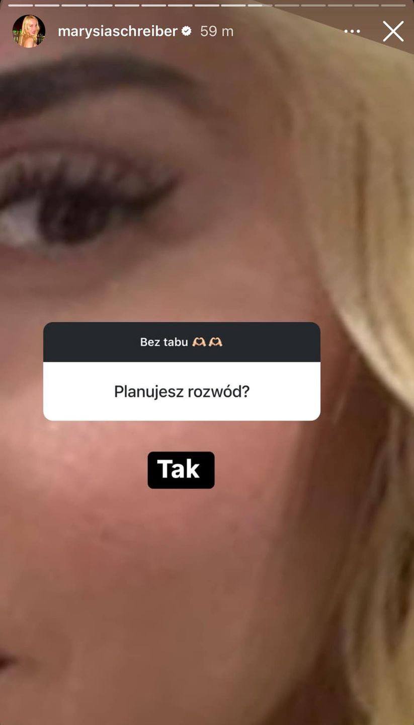 Marianna Schreiber mówi o rozpadzie małżeństwa
