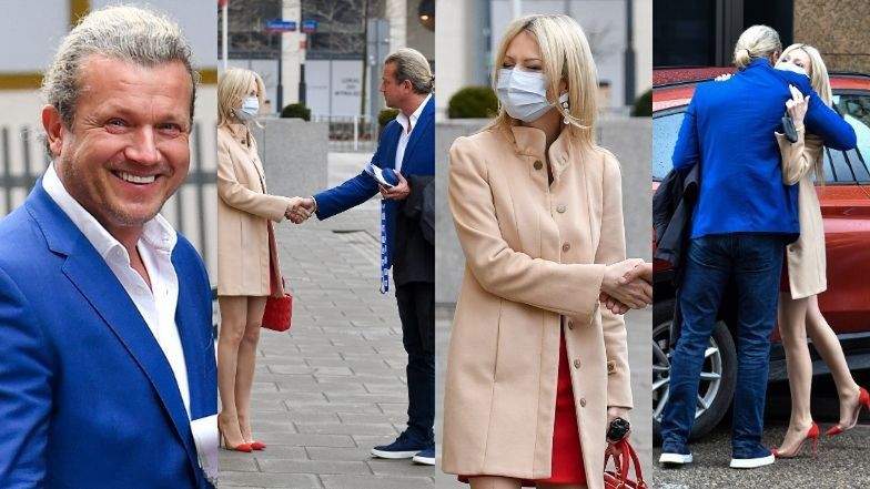 Honorowy Jarosław Jakimowicz przeprasza Magdalenę Ogórek na parkingu (ZDJĘCIA)