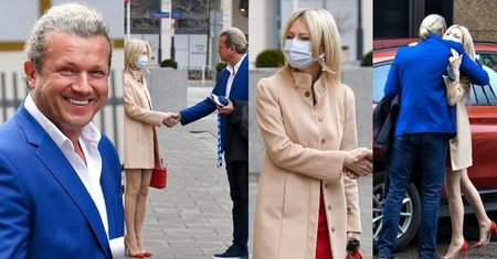 Honorowy Jarosław Jakimowicz przeprasza Magdalenę Ogórek na parkingu (ZDJĘCIA)