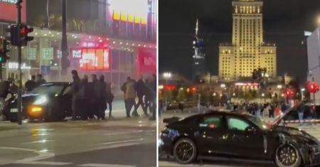 Pijany kierowca sparaliżował ruch w centrum Warszawy. Jest nagranie