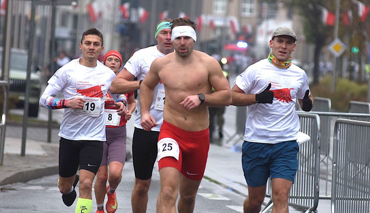 Zielona Góra: Bieg Niepodległości. Triumfatorzy znali już smak zwycięstwa