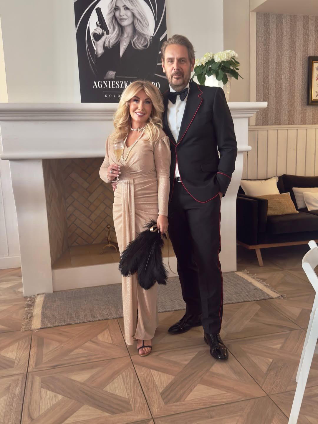 Joanna Racewicz na urodzinach Agnieszki Amaro