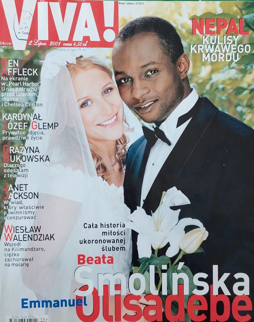 Emmanuel Olisadebe i Beata Smolińska