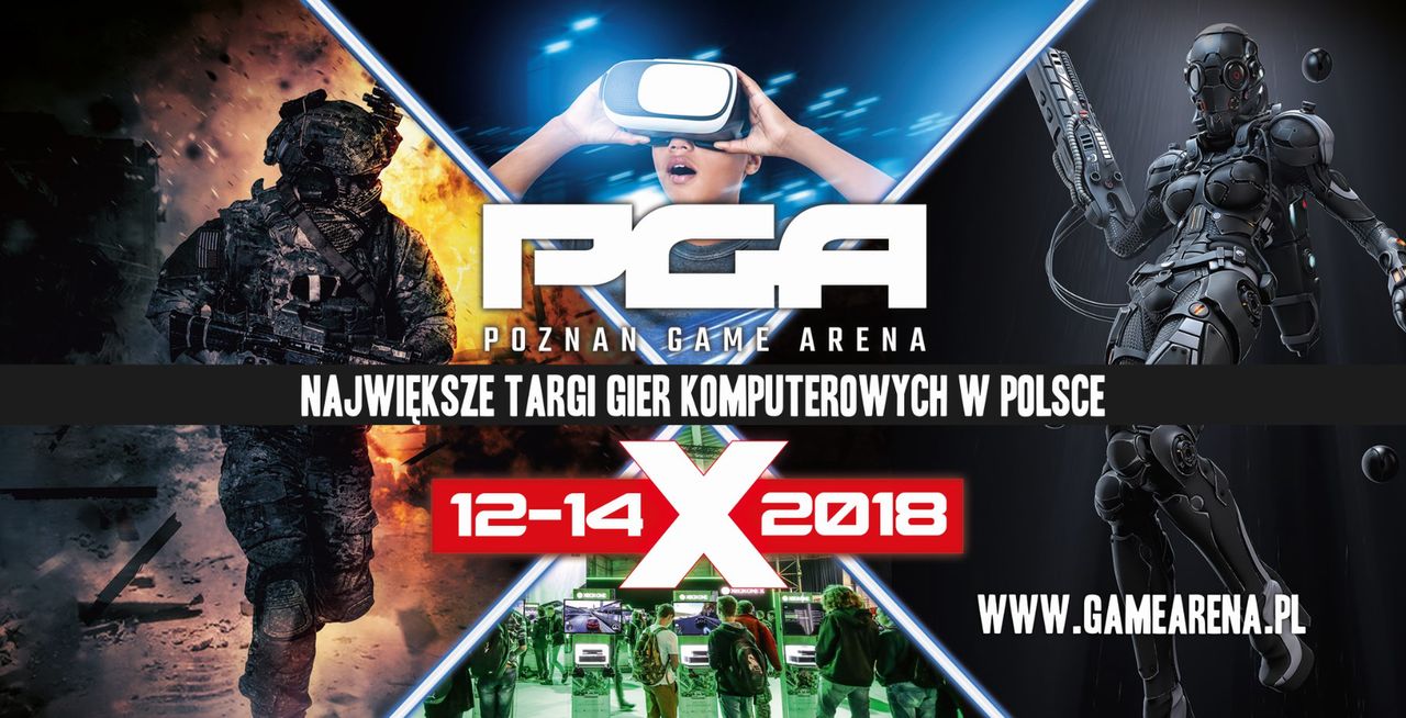 Jedziemy na PGA – Poznań Game Arena 2018. Bądź na bieżąco z naszą relacją i konkursami