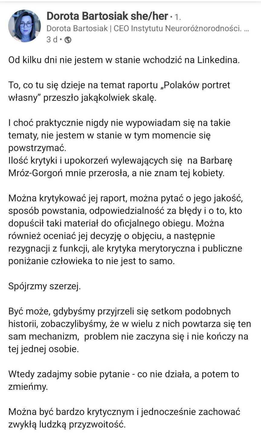 Screen LinkedIn Dorota Bartosiak