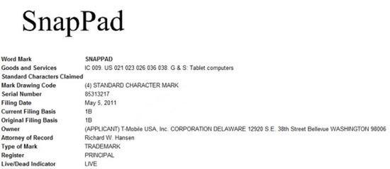 T-Mobile szykuje własny tablet SnapPad? 2