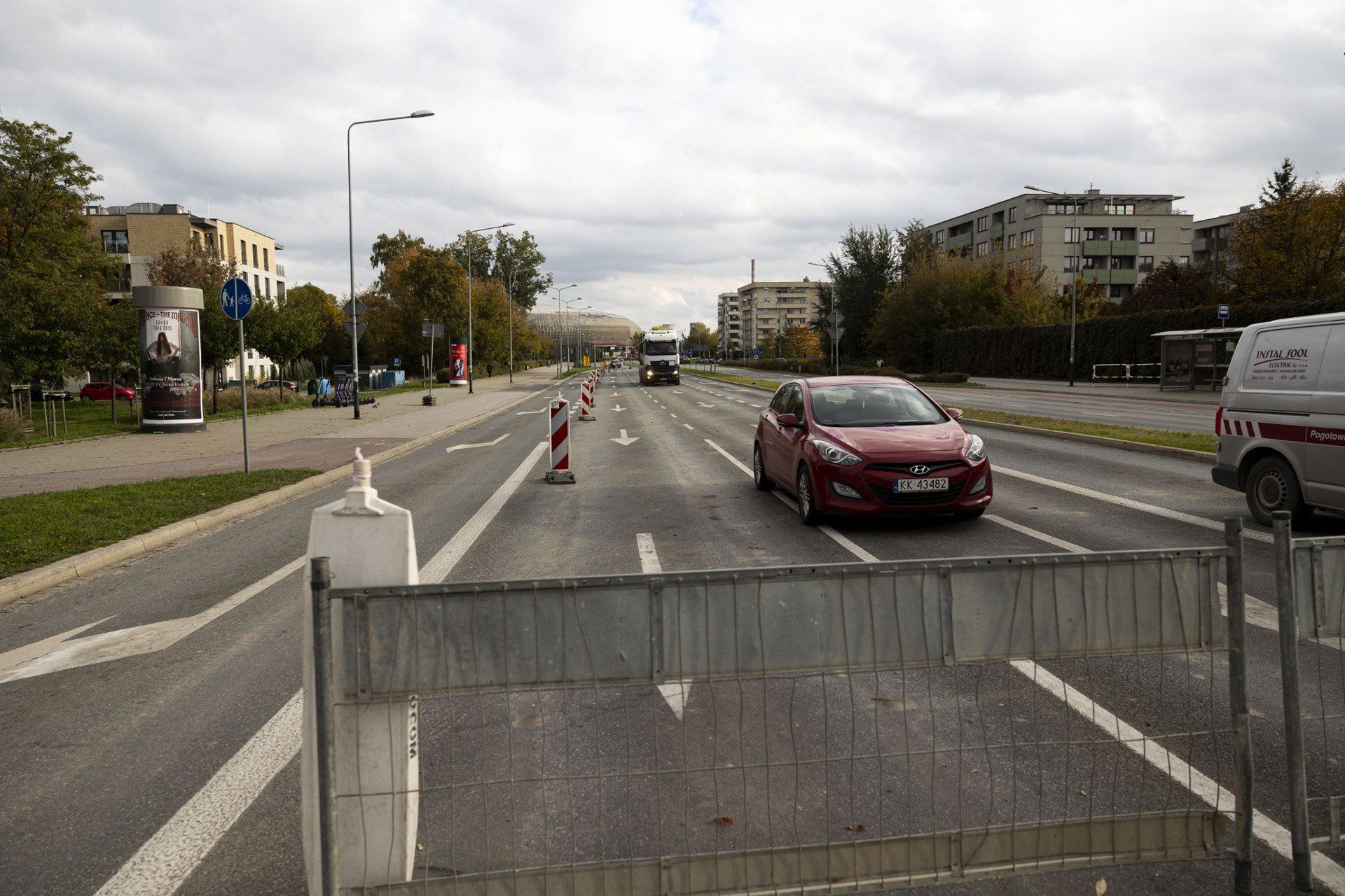 Utrudnienia na ulicy Lema w Krakowie