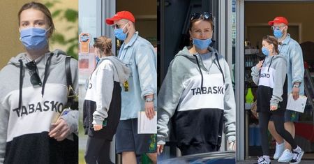 "Dresiarska" Maffashion prezentuje zarysy ciążowych krągłości podczas zakupów z Sebastianem Fabijańskim (ZDJĘCIA)