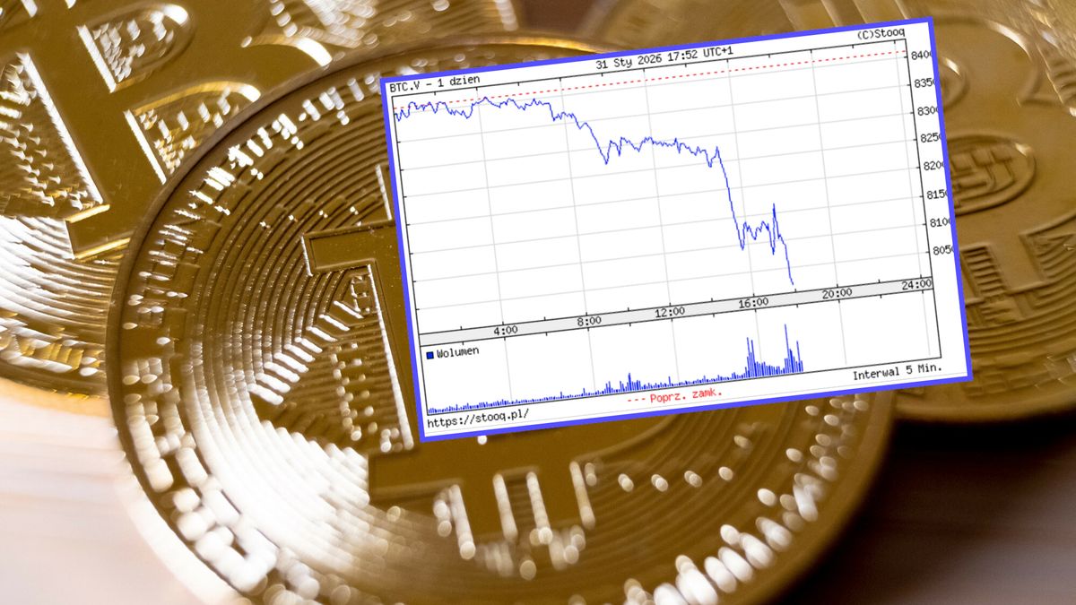 Bitcoin wyraźnie traci