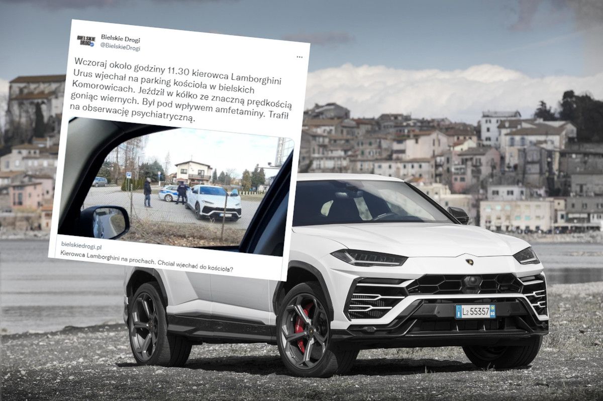 Po amfetaminie, w lamborghini, próbował wjechać do komorowickiego kościoła