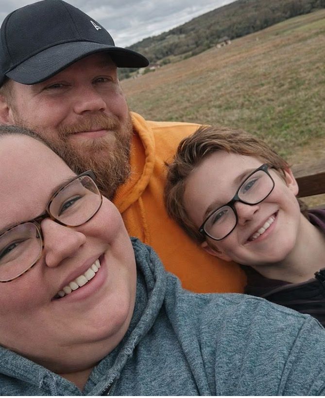 Clayton Dietz z rodzicami