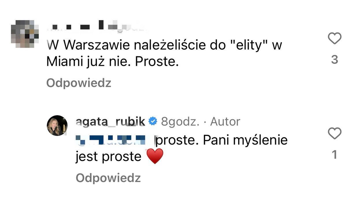 Agata Rubik wdała się z internautkami w dyskusję 