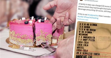 Restauracja słono im policzyła za pokrojenie tortu, który ze sobą przynieśli. Klienci nie kryją oburzenia