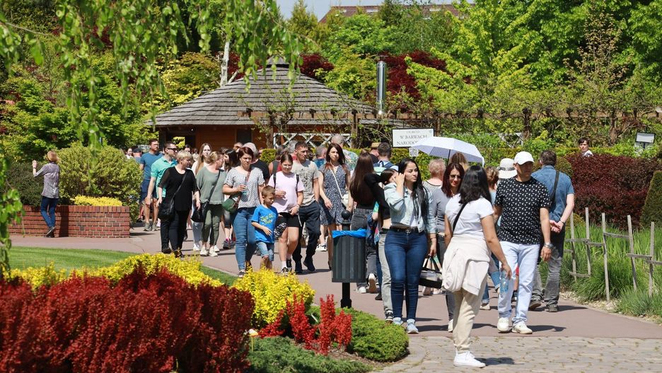 Ogrody Kapias w Goczałkowicach - w weekend majowy pojawiły się tam tłumy