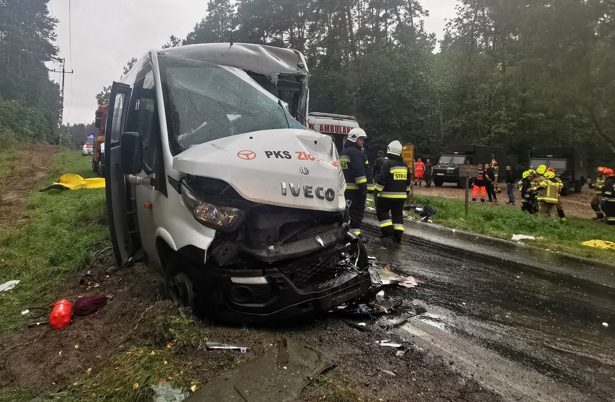 Wypadek autobusu w Konotopie