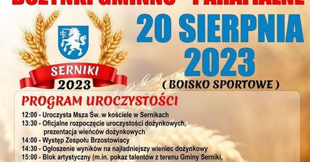Dożynki w Sernikach 2023. Wystąpią: Top Girls, News, Kabaret PKS