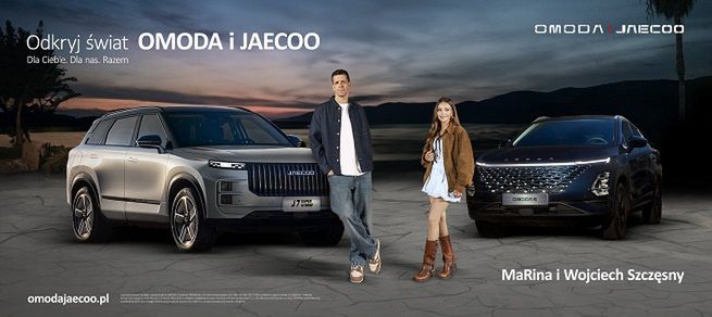 MaRina i Wojciech Szczęsny promują marki Omoda &amp; Jaecoo