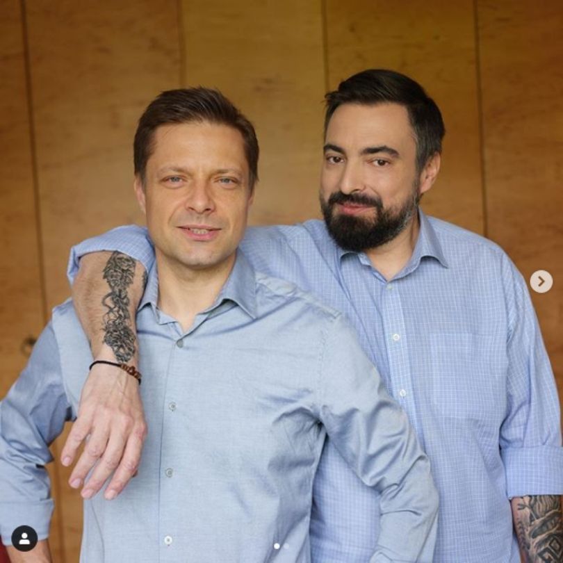 Tomasz Sekielski z bratem
